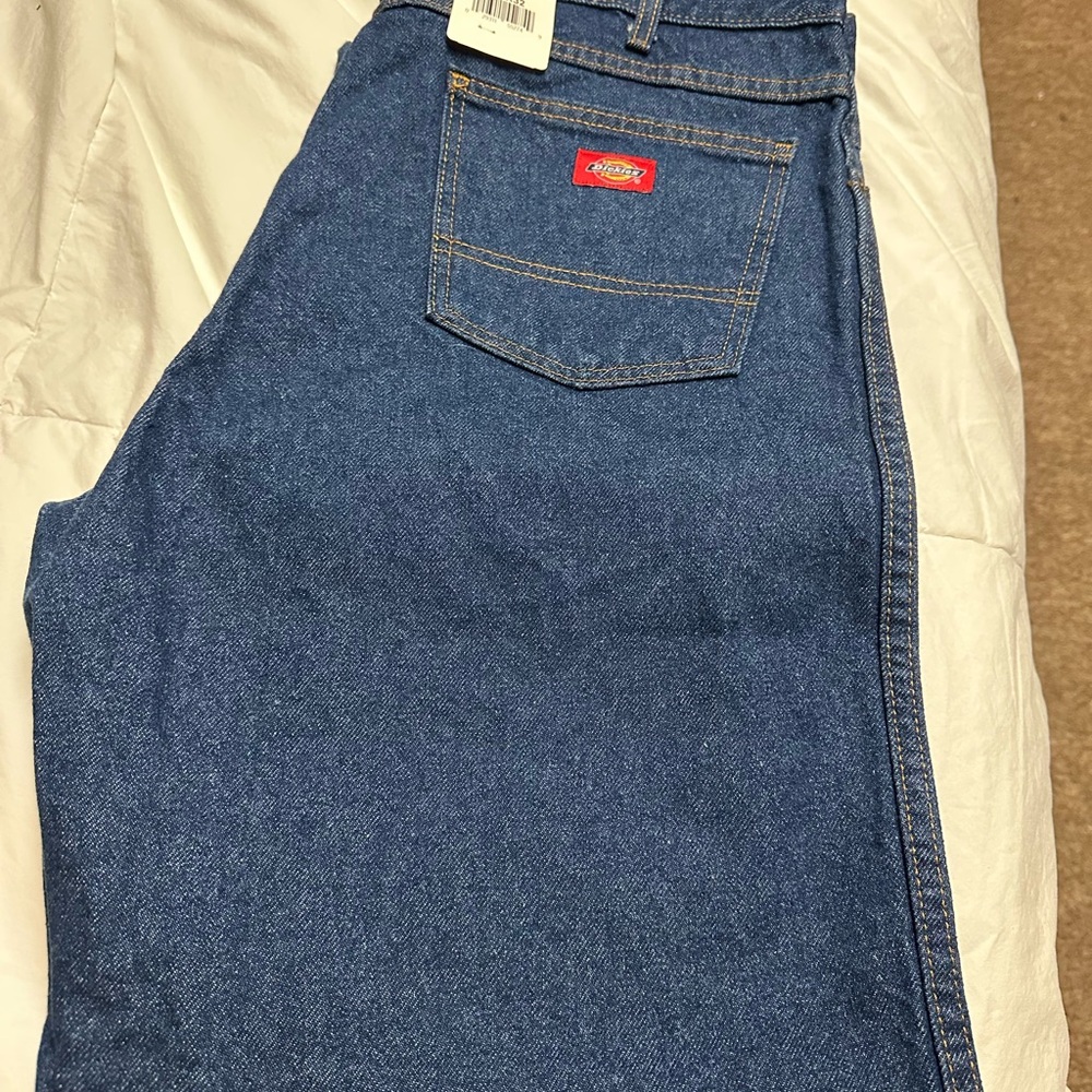 Dickies Men's Relaxed Fit Blue Jeans